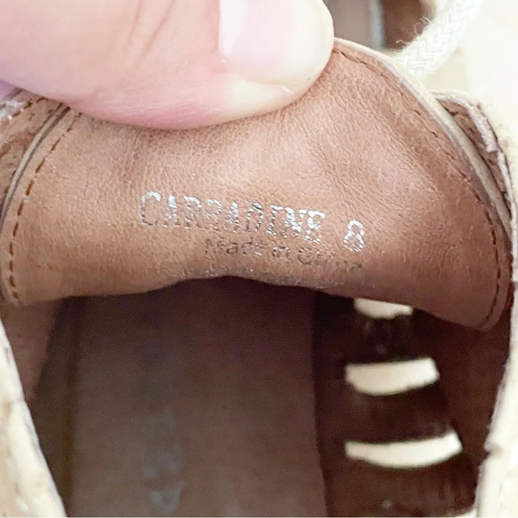 JEFFREY CAMPBELL Carradine Lace Up Perforated Leather Oxford Booties Sz 8 - Picture 7 of 9